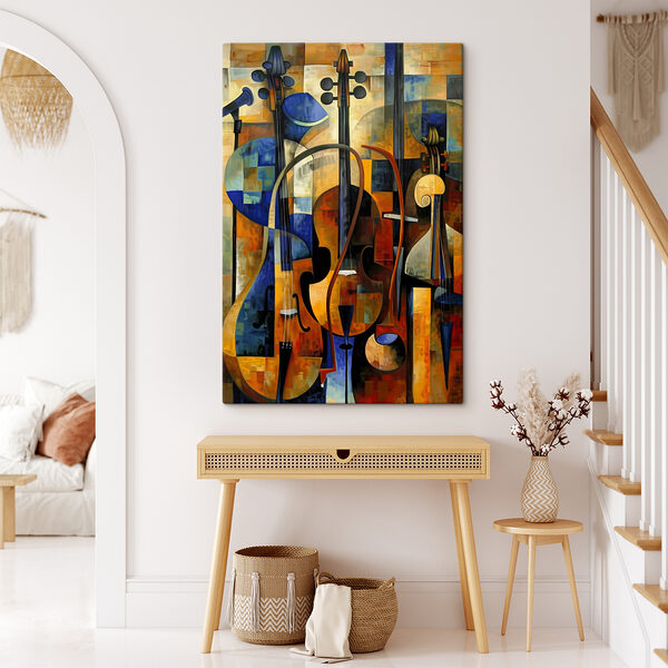 Cuadros Un cuadro en el que se representa un conjunto de instrumentos musicales (SKU: s38880) Cuadros Cuadros Un cuadro en el que se representa un conjunto de instrumentos musicales (SKU: s38880)