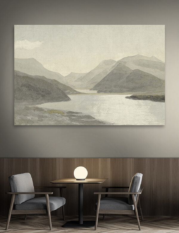 Cuadros Una acuarela de un lago y unas montañas (SKU: s32629) Cuadros Cuadros Una acuarela de un lago y unas montañas (SKU: s32629)