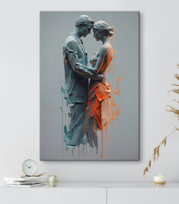 Cuadros Un hombre y una mujer pintados con pintura (SKU: s38851) Cuadros Cuadros Un hombre y una mujer pintados con pintura (SKU: s38851)