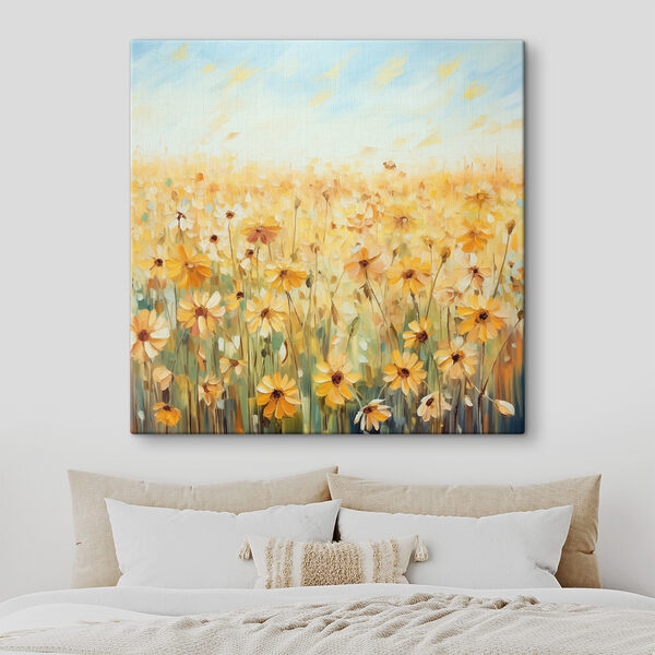 Cuadros Un cuadro que representa un campo de flores amarillas (SKU: s38939) Cuadros Cuadros Un cuadro que representa un campo de flores amarillas (SKU: s38939)