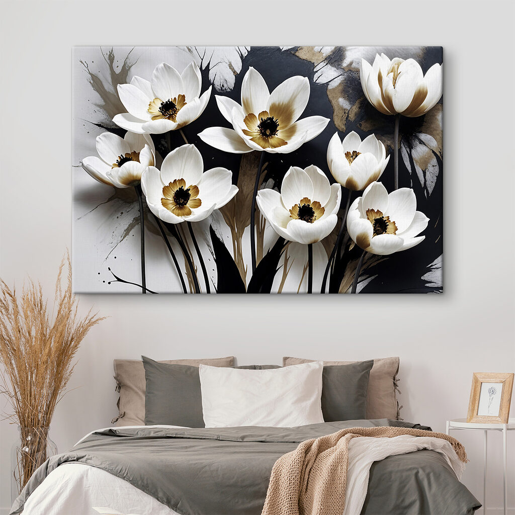 A group of white flowers