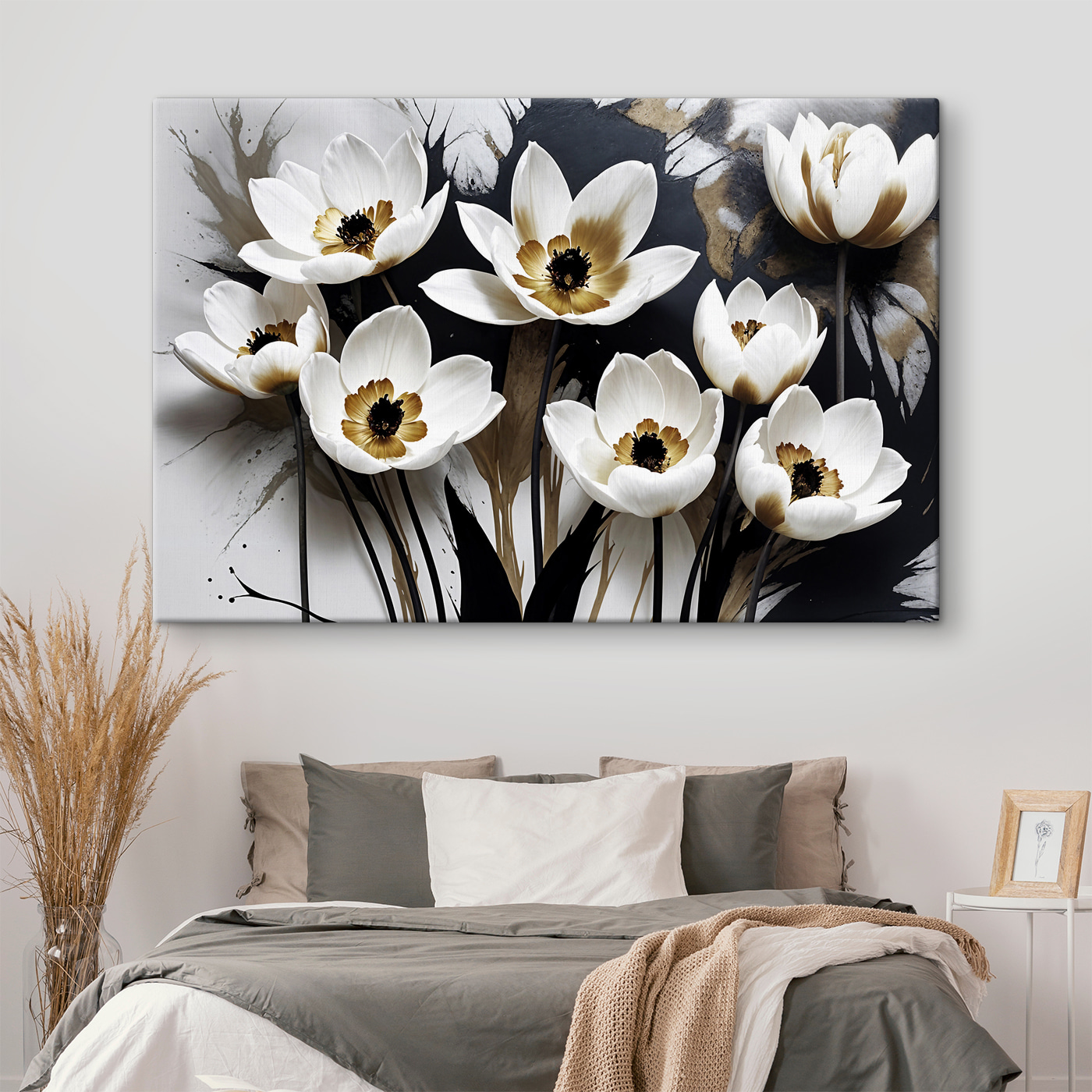 A group of white flowers
