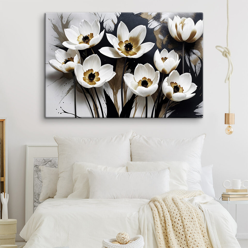 A group of white flowers