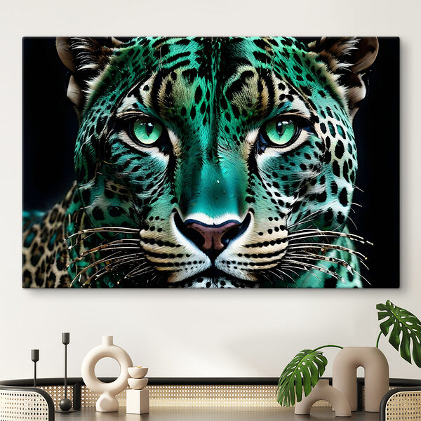Cuadros Un primer plano de un leopardo (SKU: s38979) Cuadros Cuadros Un primer plano de un leopardo (SKU: s38979)