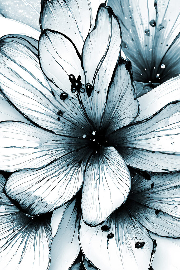 A close up of a flower