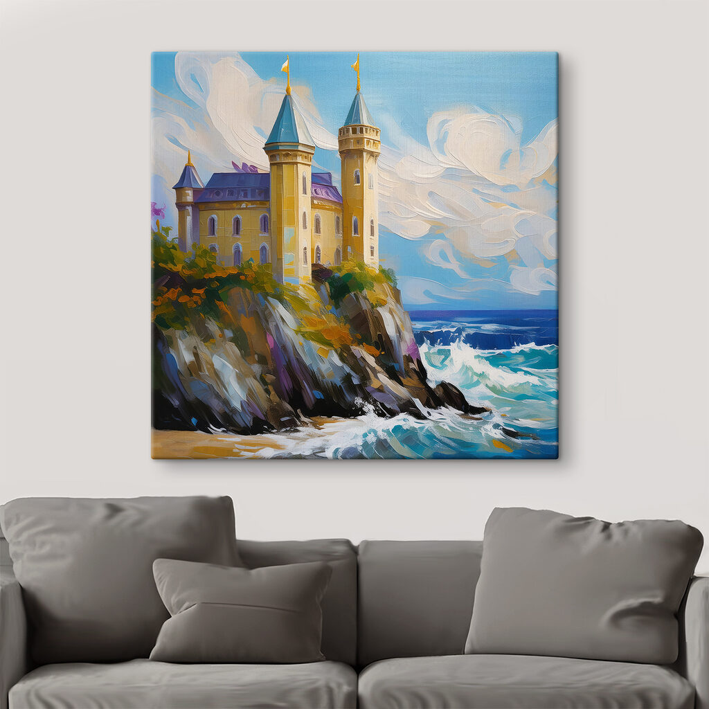 A castle on a cliff A castle on a cliff