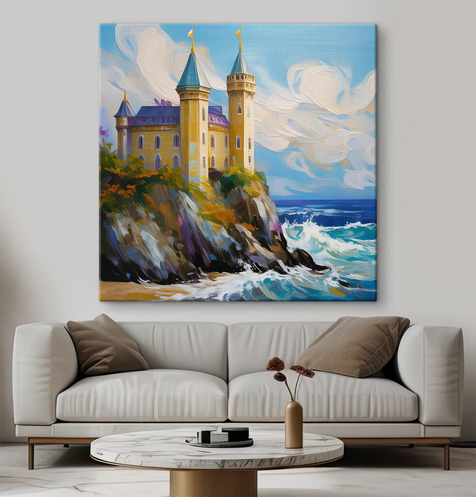 A castle on a cliff A castle on a cliff