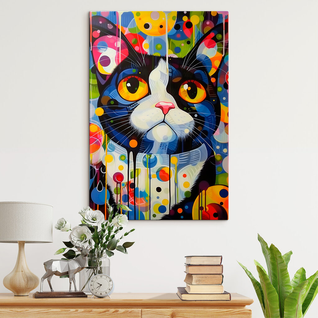 A painting of a cat A painting of a cat