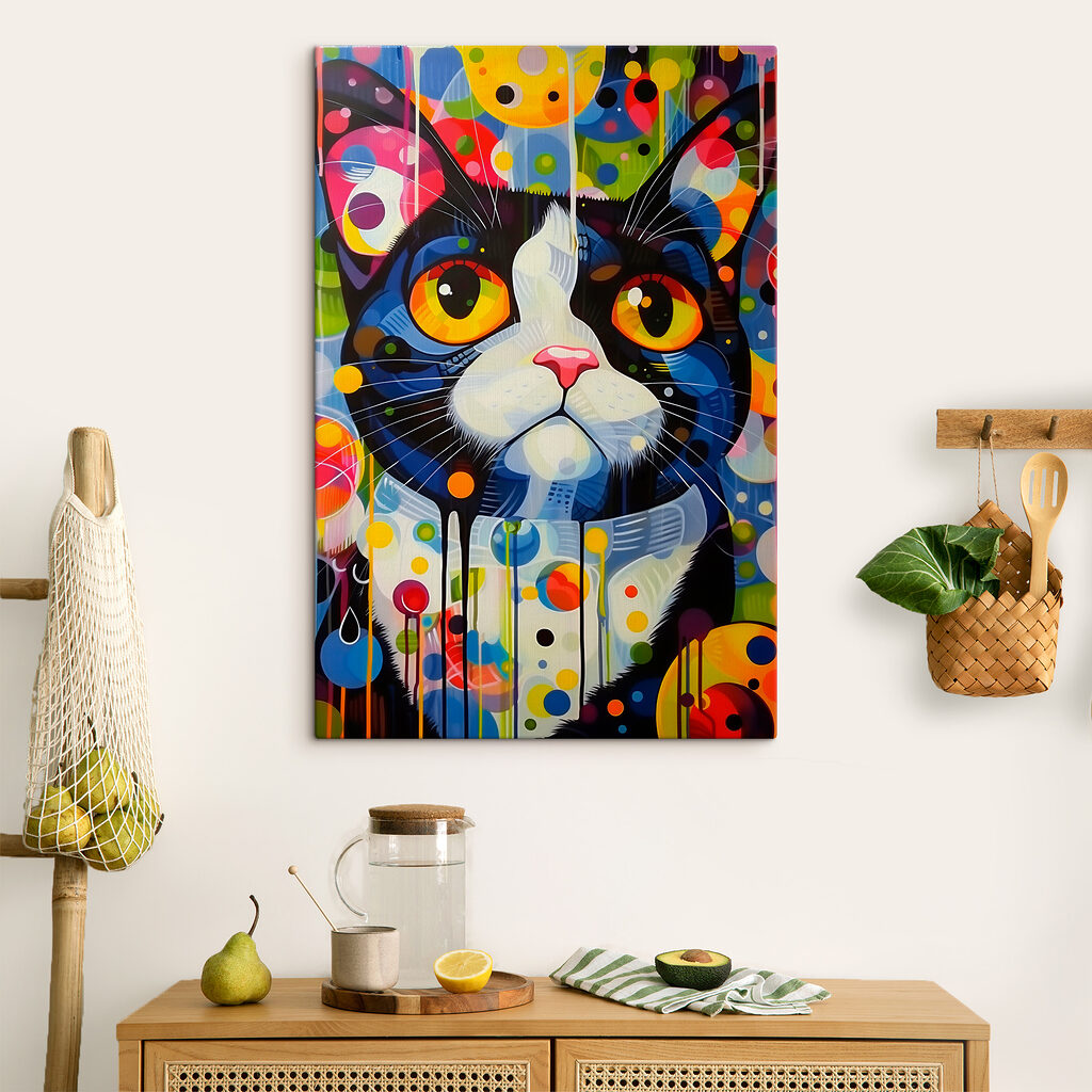A painting of a cat A painting of a cat