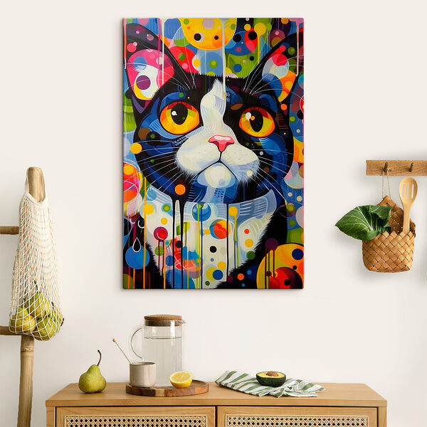 A painting of a cat A painting of a cat