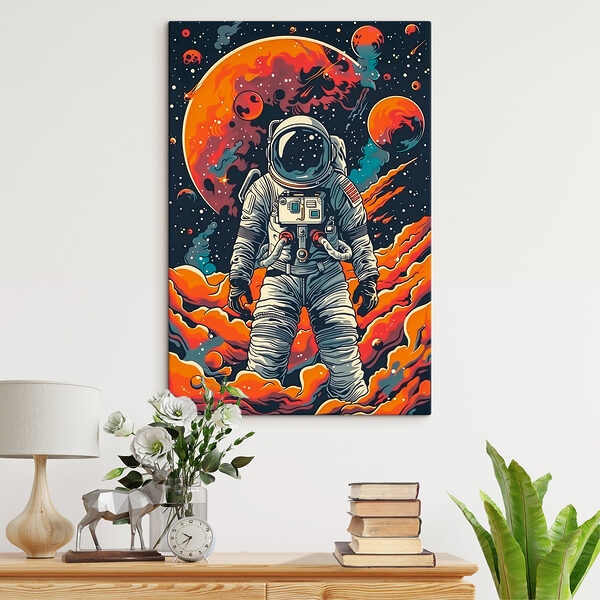 Cuadros Cuadros Un astronauta en el espacio (SKU: s39047)
