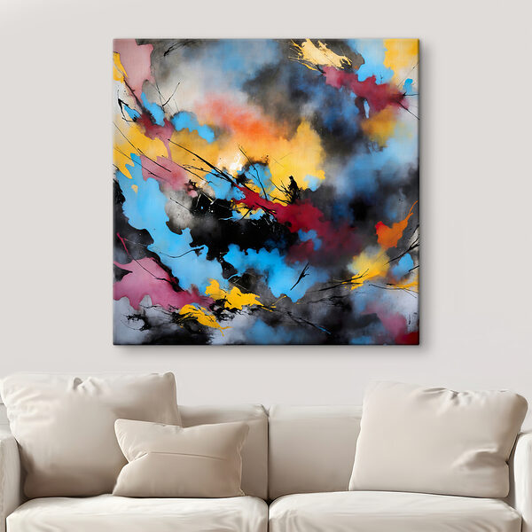 A colorful painting of different colors