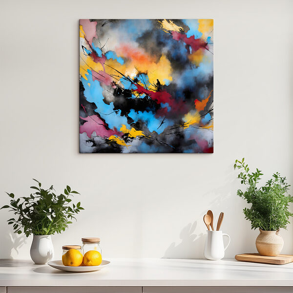 A colorful painting of different colors