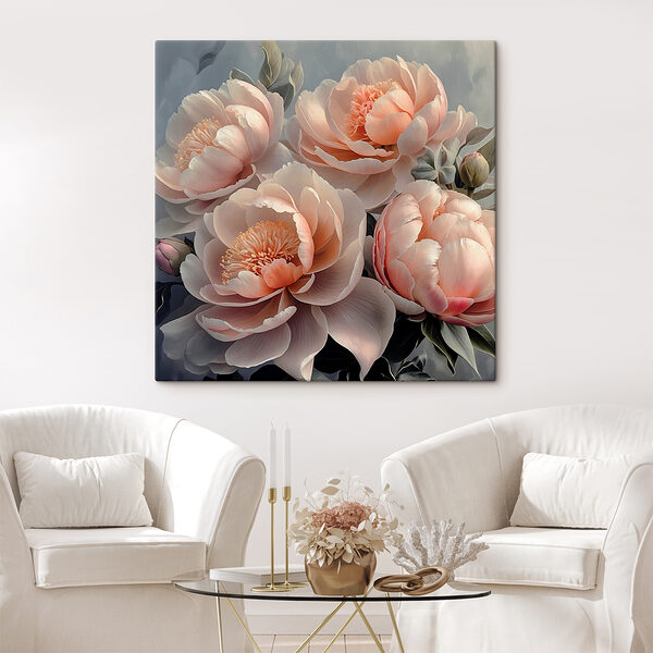 Cuadros Un ramo de flores rosas