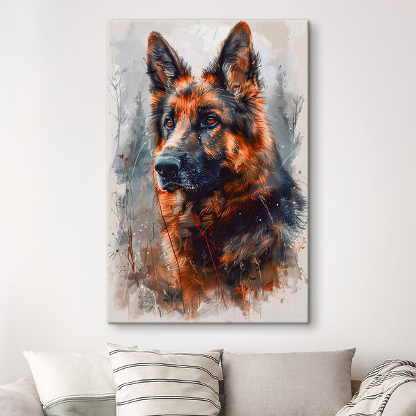 Cuadros Un cuadro de un perro