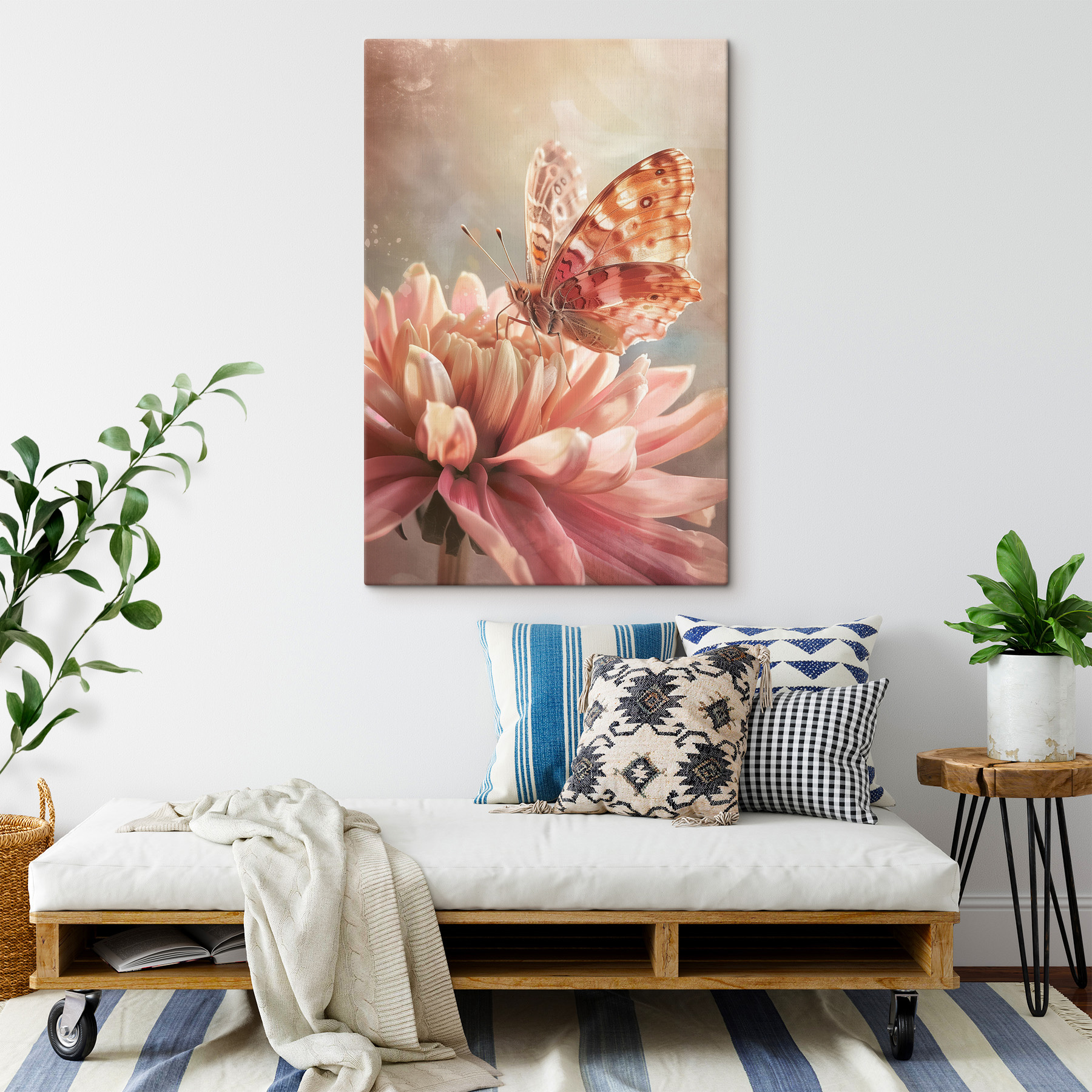 A butterfly on a flower