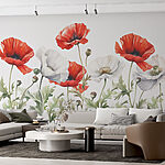 Fotomurales Un primer plano de flores