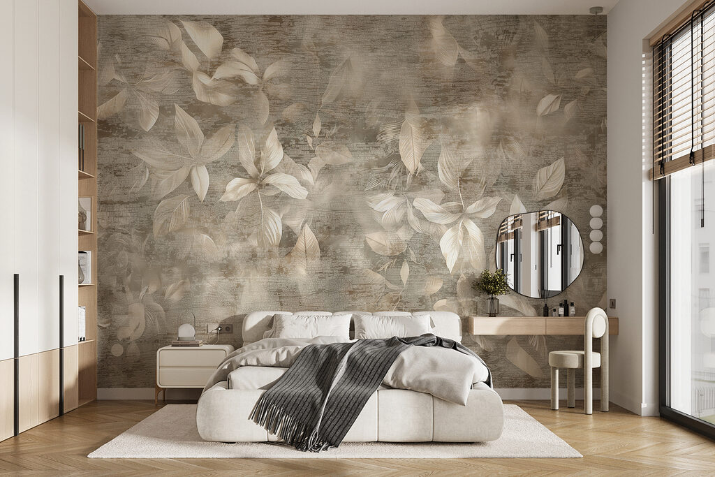 A close up of leaves