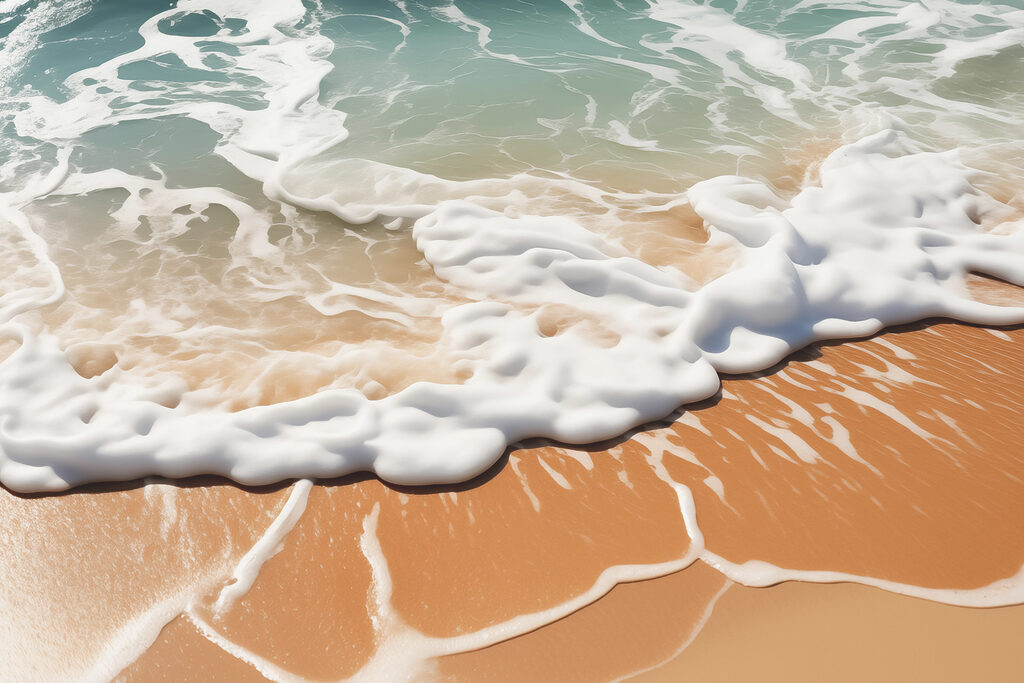 Foam on the beach