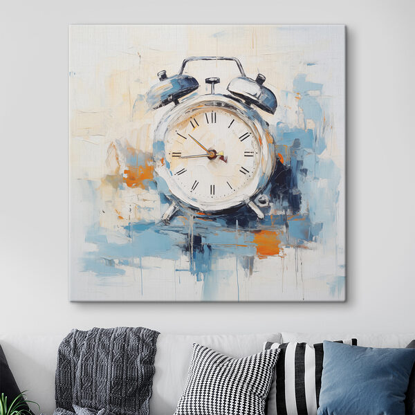 A painting of a clock