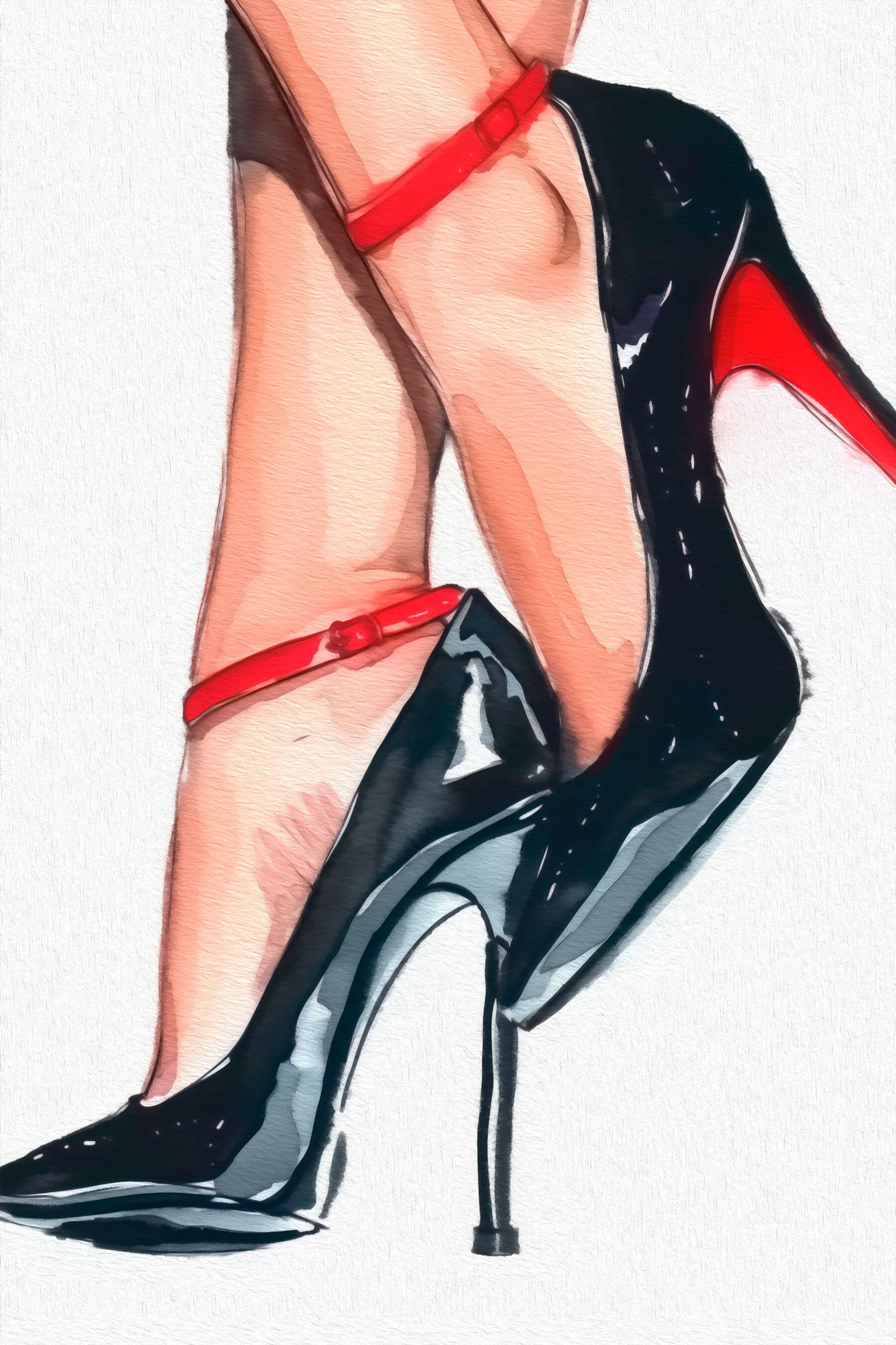 A close up of a pair of legs