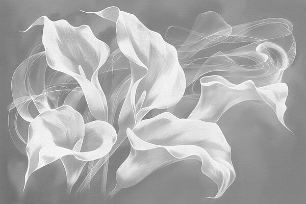 Un primer plano de flores blancas Un primer plano de flores blancas