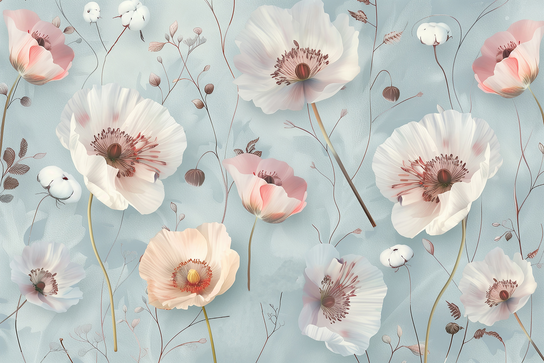 A wallpaper with flowers A wallpaper with flowers