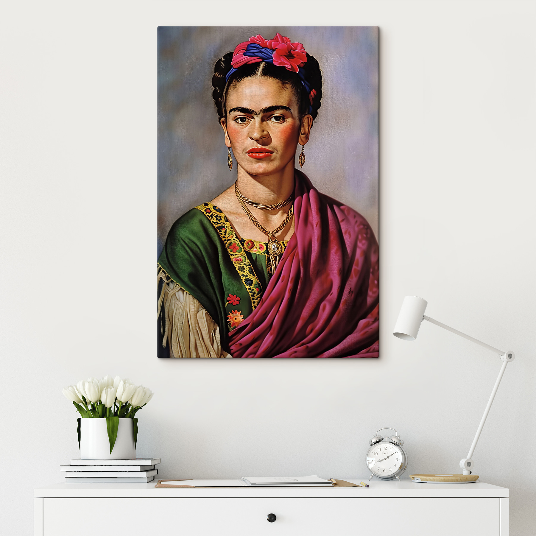 A painting of a woman