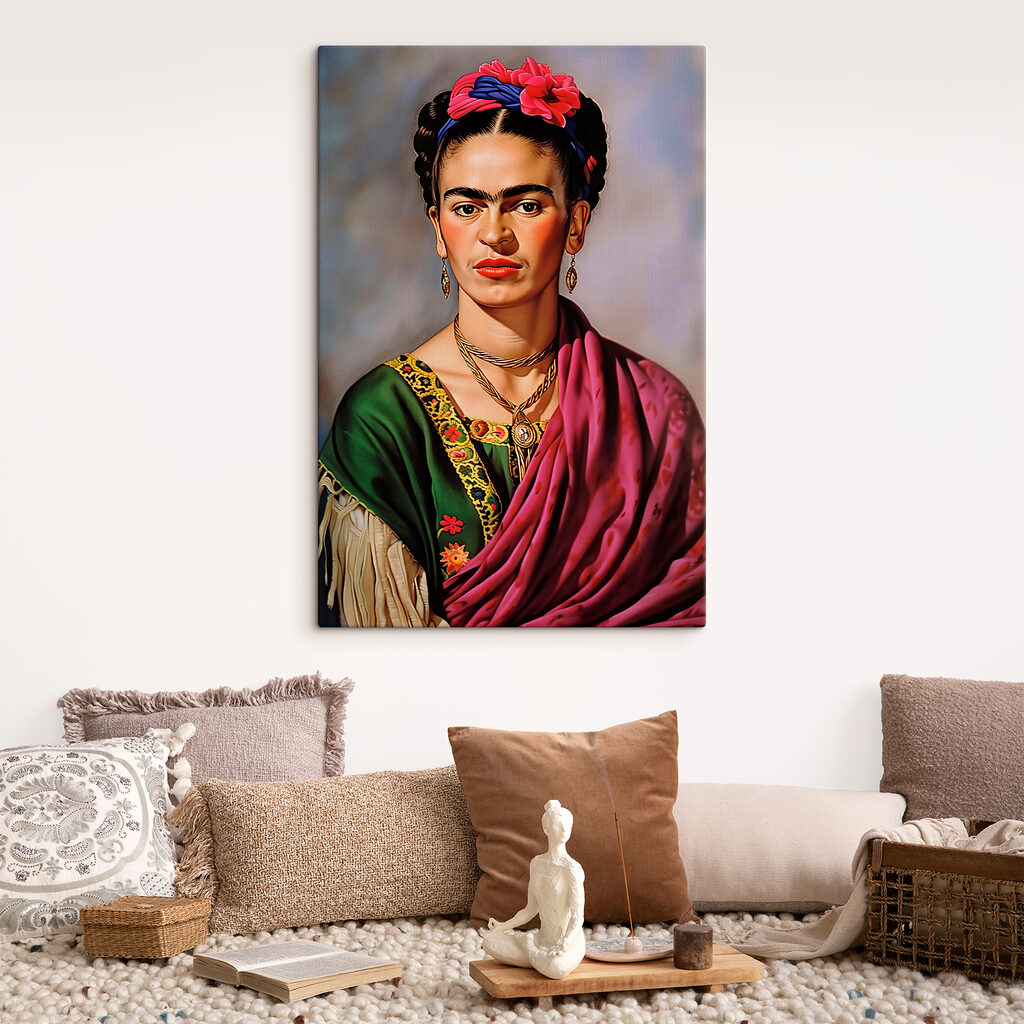 A painting of a woman
