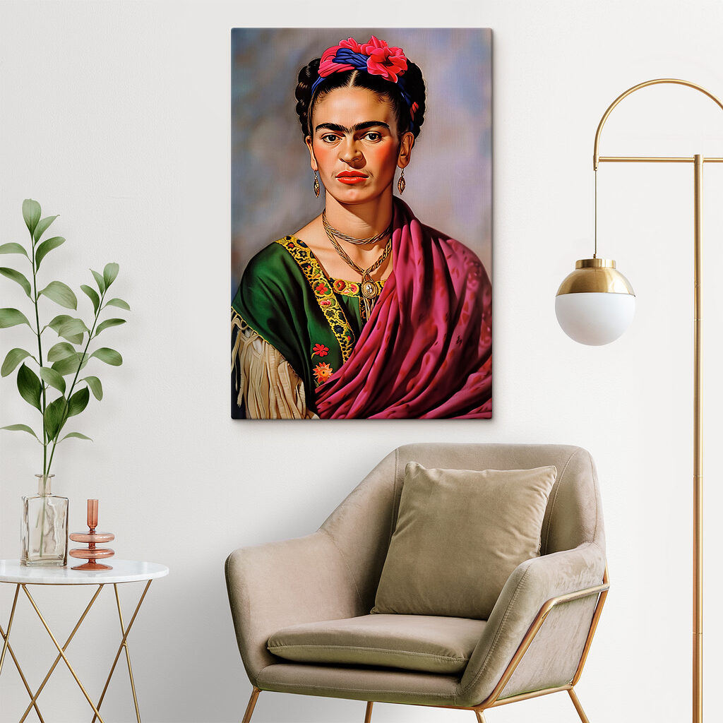 A painting of a woman