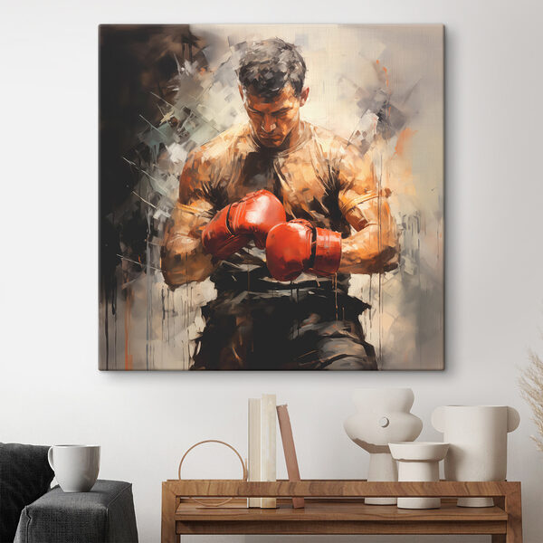 Cuadros Un hombre con guantes de boxeo (SKU: s39180) Cuadros Cuadros Un hombre con guantes de boxeo (SKU: s39180)