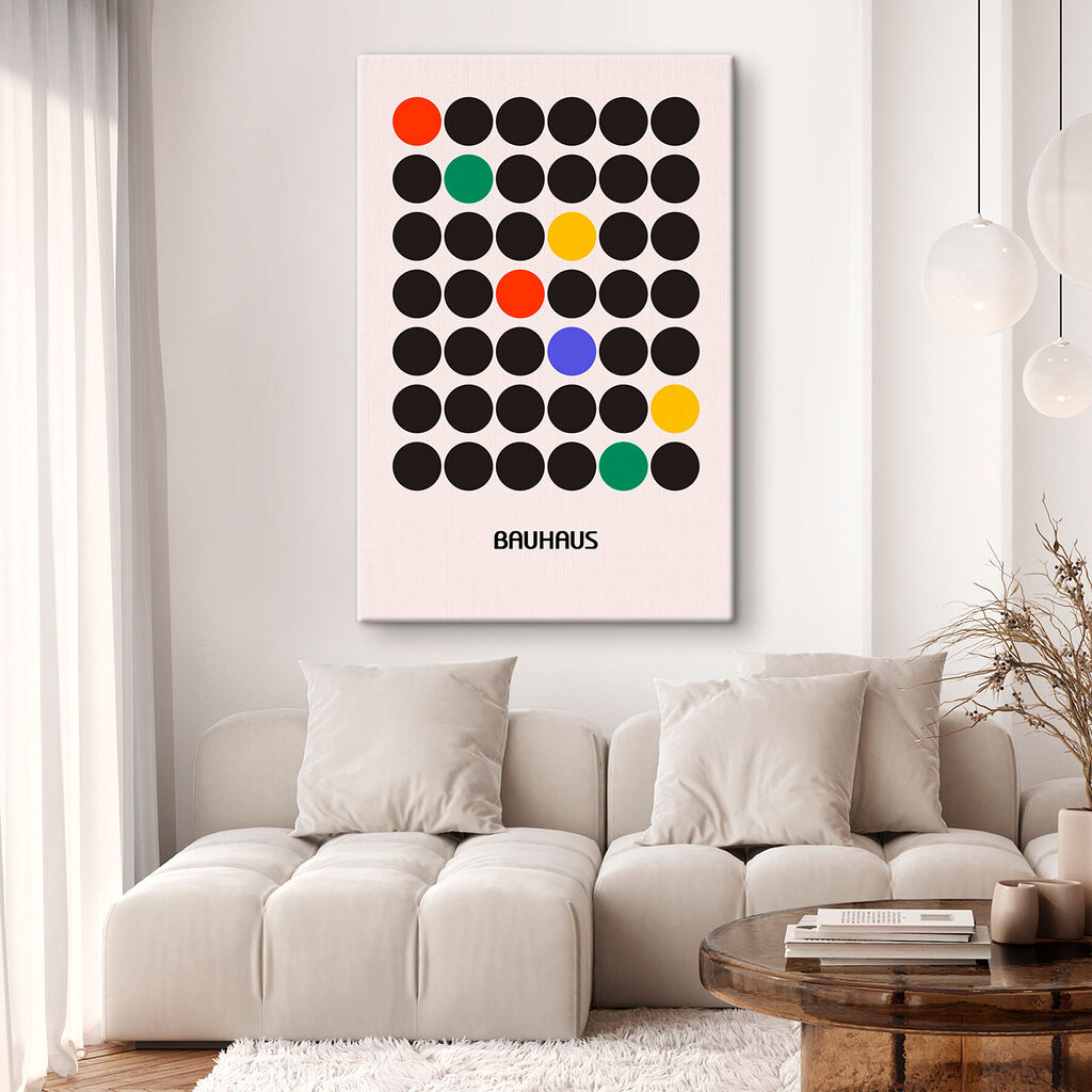 A group of black circles with different colored dots A group of black circles with different colored dots