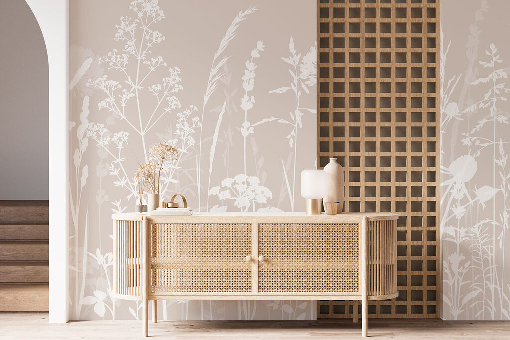 A white silhouettes of flowers A white silhouettes of flowers