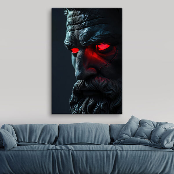 Cuadros Una estatua de un hombre con los ojos rojos (SKU: s26125) Cuadros Cuadros Una estatua de un hombre con los ojos rojos (SKU: s26125)
