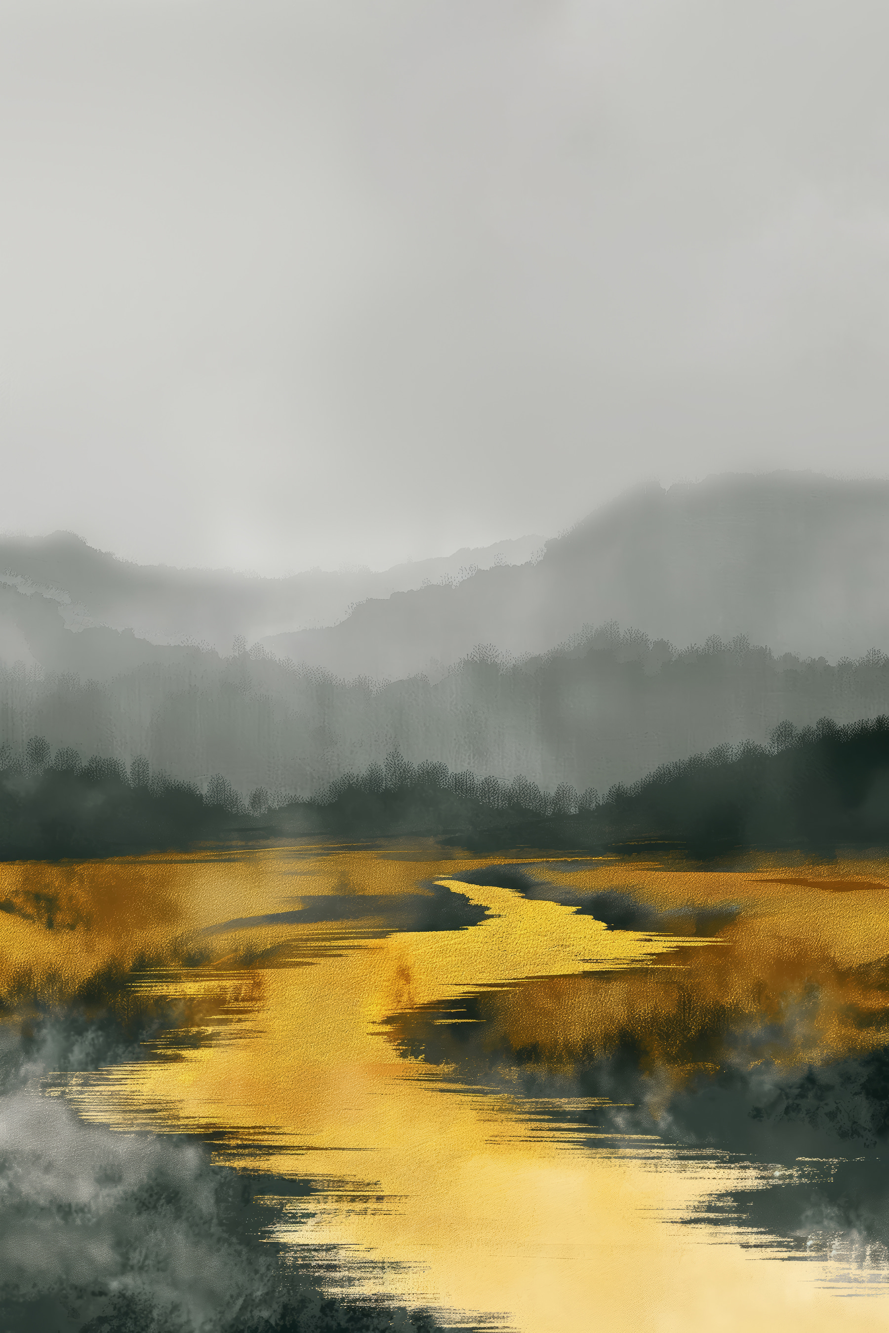 A river running through a forest