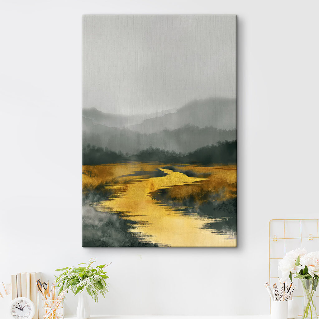 A river running through a forest