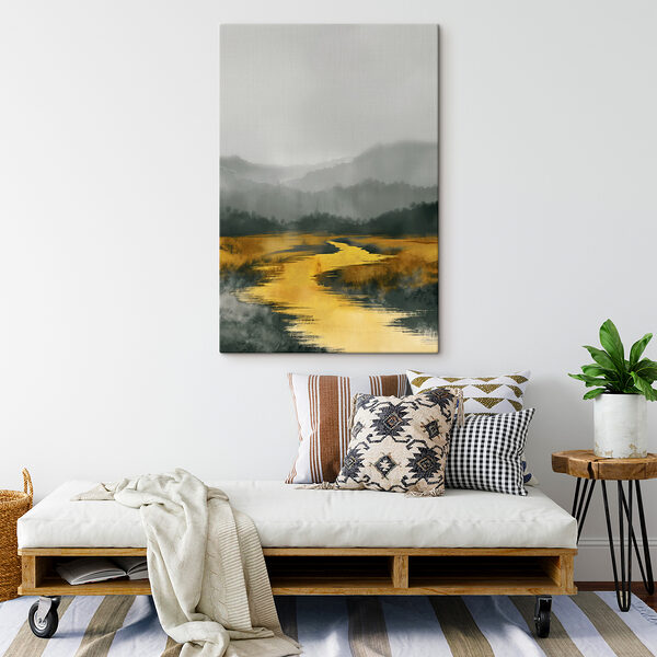 A river running through a forest