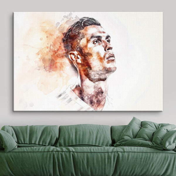 A man looking up to the side