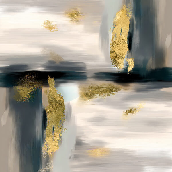Abstract brushstrokes with metallic accents Abstract brushstrokes with metallic accents
