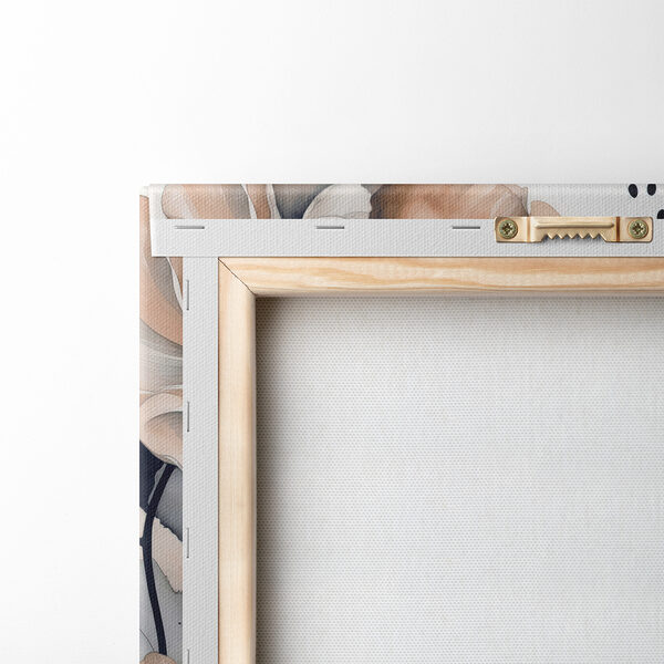 A painting of flowers on a white surface A painting of flowers on a white surface