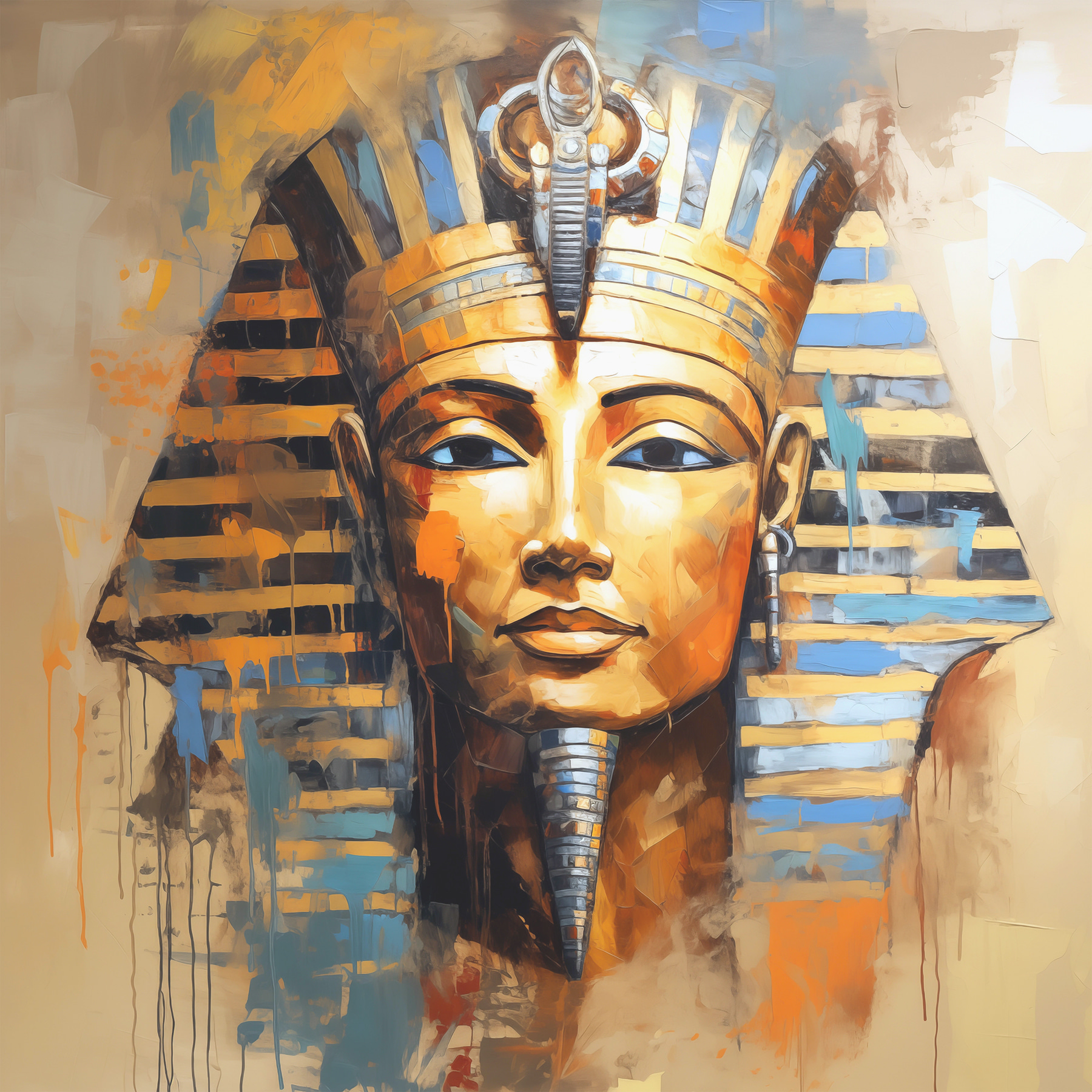 A painting of a egyptian queen A painting of a egyptian queen