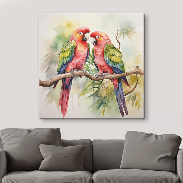 Two birds on a branch Two birds on a branch