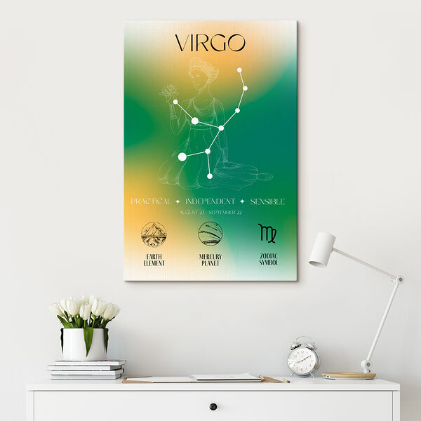 A poster of a woman holding a flower