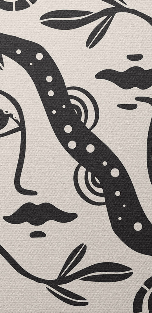 A drawing of a woman's face A drawing of a woman's face