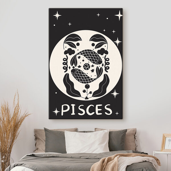 Cuadros Un dibujo en blanco y negro de un pez (SKU: s39297) Cuadros Cuadros Un dibujo en blanco y negro de un pez (SKU: s39297)