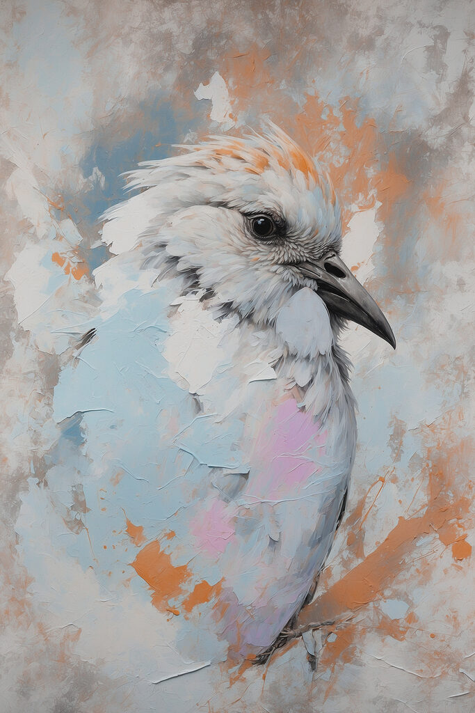 A painting of a bird A painting of a bird