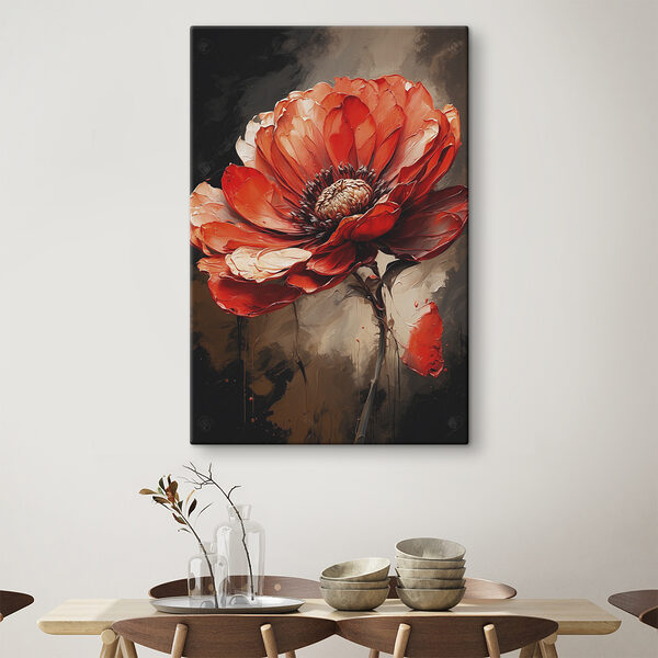 Cuadros Un cuadro de una flor roja (SKU: s39172) Cuadros Cuadros Un cuadro de una flor roja (SKU: s39172)