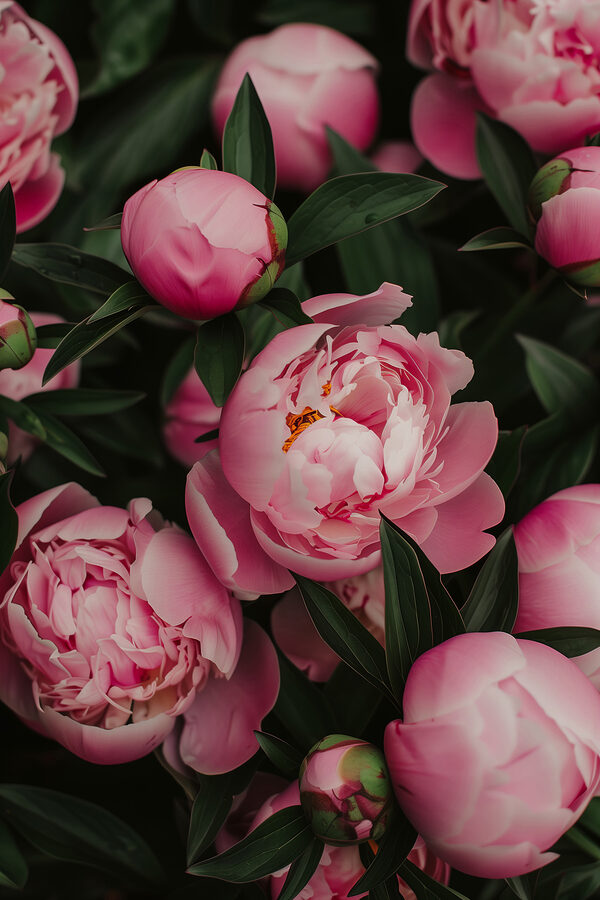 A group of pink flowers A group of pink flowers