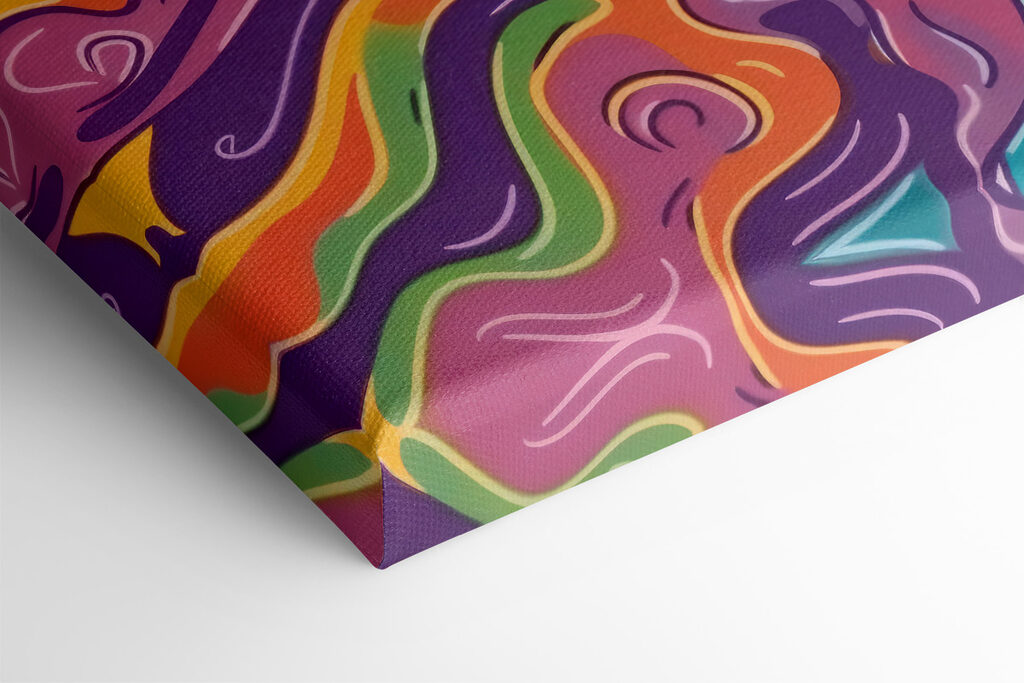 A colorful swirly pattern