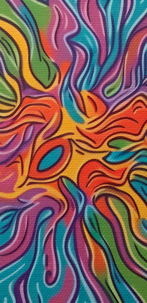 A colorful swirly pattern